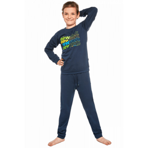 Cornette Young Boy 267/151 New York 134-164 Chlapecké pyžamo 134-140 tmavě modrá