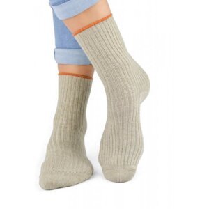 Noviti SB 029 W 02 béžové Dámské ponožky 36/41 béžová