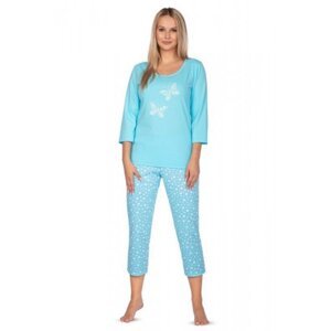 Regina 642 tyrkysové Dámské pyžamo XL modrá