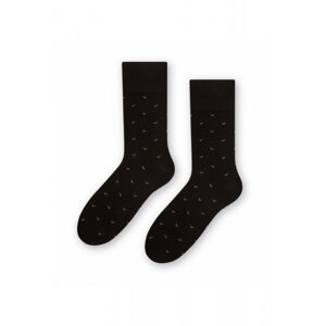 Steven 056 226 vzor černé Pánské oblekové ponožky 39/41 černá