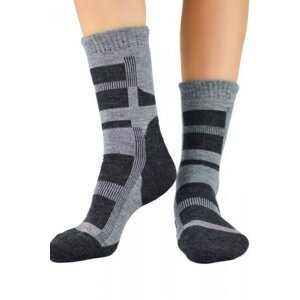 Noviti vlněné SW 003 M 02 šedé Pánské ponožky 39/42 šedá