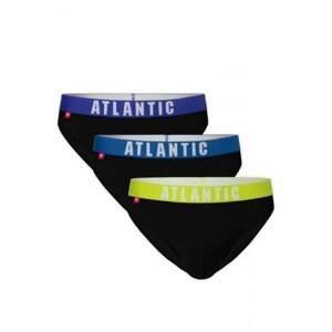 Atlantic 094 3-pak gran/grat/gral Pánské slipy M tmavě modrá