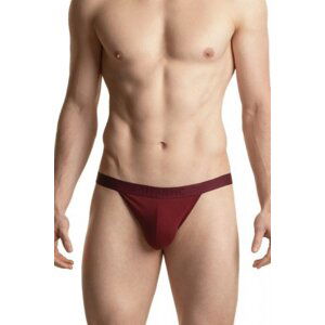 Atlantic 1571/3 wine otevřené Pánské slipy jockstrap M wine