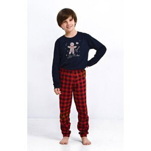 Sensis Matt Kids Boy 110-128 Chlapecké pyžamo 122-128 tmavě modrá