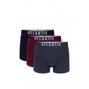 Atlantic 011/01 3-pak gra/cab/grf Pánské boxerky M Mix