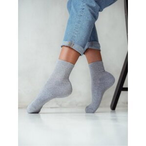 Milena 071 hladké polofroté Dámské ponožky 35-37 černá