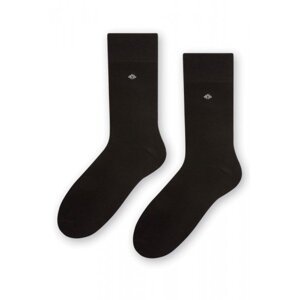 Steven 056 099 černé Pánské oblékové ponožky 42/44 černá