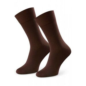 Steven 056 109 hnědé Oblekové ponožky 42/44 hnědá