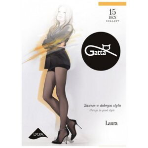Gatta Laura 15 den 5-XL, 3-Max punčochové kalhoty 3-Max golden/odstín béžové