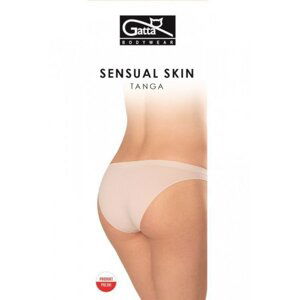 Gatta Sensual skin Tanga 1645 béžové Kalhotky XL béžová