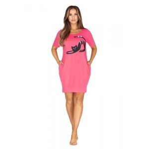Regina 107 Noční košilka plus size XXL růžová
