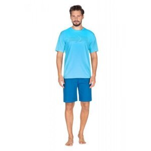 Regina 435 Pánské pyžamo plus size 3XL modrá