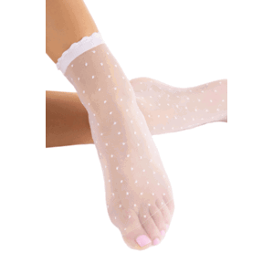 Fiore Bella 20 Den White Dámské ponožky Univerzální white