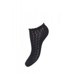 Milena Ażur 0163 Dámské kotníkové ponožky 37-41 černá