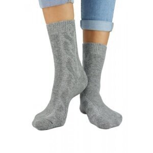 Noviti SW 002 W 05 světle šedý melanž Dámské ponožky 35/38 šedá