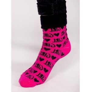 YO! SKF-0003G Girl s přehnutým froté 17-34 Dětské ponožky 20-22 mix barva-mix vzor