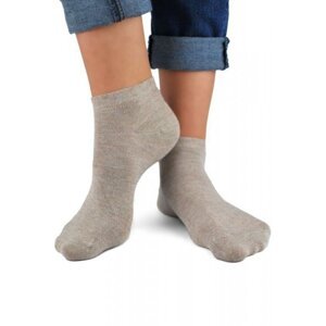 Noviti ST 022 W 04 lurex stříbrno-béžové Dámské ponožky 39/42 béžová