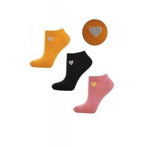 Moraj CSD240-052 Srdce A'3 Dámské kotníkové ponožky 35-38 mix barva