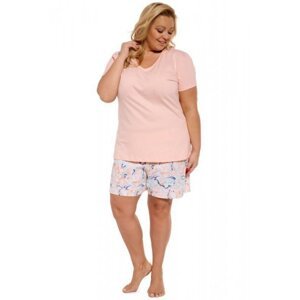 Cornette Lily 054/274 plus Dámské pyžamo 3XL růžová