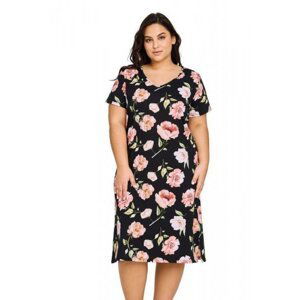 Taro Peony 3160 01 Noční košilka 3XL černá