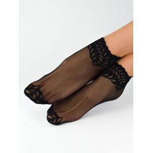 Noviti SN035 krajkové Dámské ponožky 36-41 černá