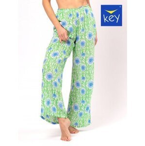 Key LHE 509 A24 Dámské pyžamové kalhoty L zielony-kwiaty