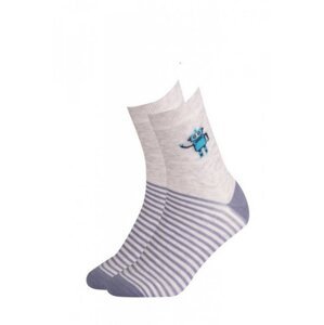 Gatta Cottoline vzorované 234.N59 30-32 Chlapecké ponožky 27-29 grey