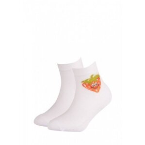 Gatta Cottoline vzorované 224.59N 21-26 Dívčí ponožky 24-26                white