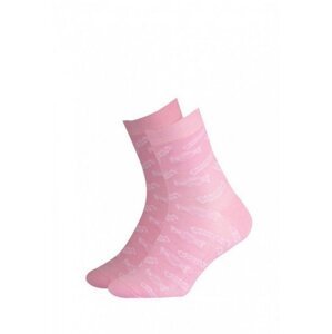 Gatta Cottoline vzorované 234.59N 214.59n 27-32 Dívčí ponožky 27-29 pearl pink