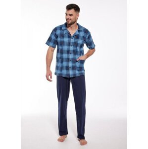 Cornette 318/49 Rozepínané Pánské pyžamo L jeans