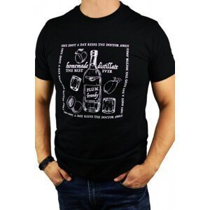 Noviti t-shirt TT 008 M 01 černé Pánské tričko XL černá