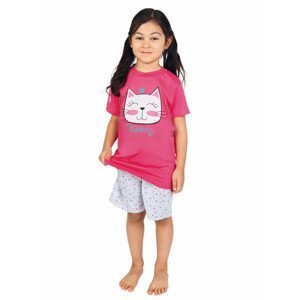 Dětské krátké pyžamo LAMKA růžové - P LAMKA 2 BASS 98-104