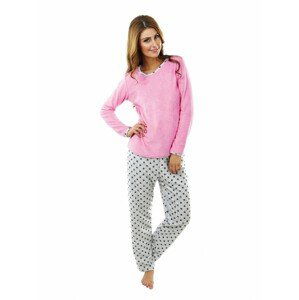 Dámské froté pyžamo P 1422 růžové - P1422 402 XL