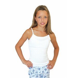 Dívčí elastická košilka 7004 bílá - TOP7004 D 2101 XXS