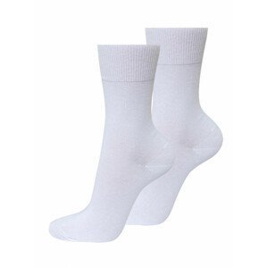 Ponožky BIO STŘÍBRO bez gumy bílé - PON BIO S. BEZ G 111 27-28