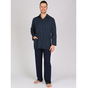 Pánské dlouhé pyžamo P  BUTTON - P BUTTON BASS 3XL