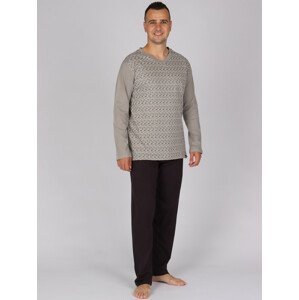 Pánské dlouhé pyžamo P DIEGO 913 - P DIEGO 913 XL