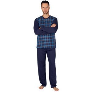 Pánské dlouhé pyžamo P  BEST 129 - P BEST 129 XL