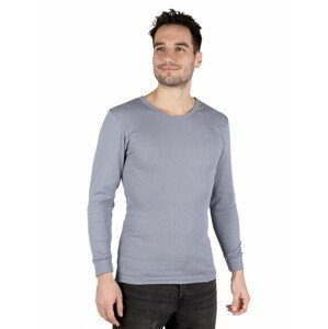 Pánské triko s dlouhým rukávem JAN šedé - Pánské triko s dlouhým rukávem JAN šedé 043 46