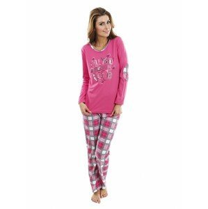 Dámské pyžamo P1423 růžové - P1423 403 XL