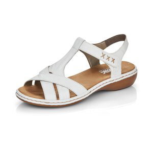 RIEKER, 65919-80 - dámské bílé sandály 65919-80 36