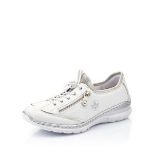 RIEKER, L32P2-80 dámské bílé tenisky, vycházková obuv L32P2-80 39