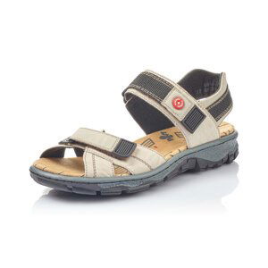RIEKER, 68851-60 - dámské béžové sandály 68851-60 37