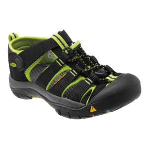 KEEN, NEWPORT H2 black/lime green - chlapecké sandály NEWPORT H2 black/lime green 24