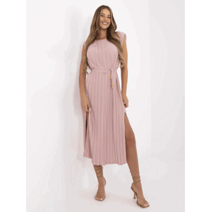 ITALY MODA Šaty -DHJ-SK-19830.00 - výprodej Barva: Růžová - tmavě, Velikost: UNI