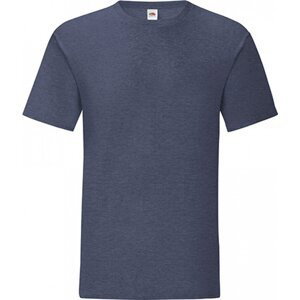 Fruit of the Loom Lehké pánské rovné bavlněné tričko Iconic 150 g/m Barva: modrý námořní melír, Velikost: XL F130