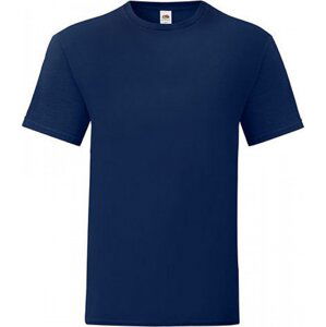 Fruit of the Loom Lehké pánské rovné bavlněné tričko Iconic 150 g/m Barva: modrá námořní, Velikost: 3XL F130