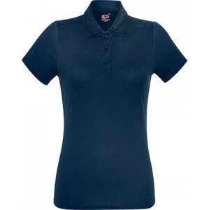 Sportovní dámské funkční polo tričko Fruit of the Loom Barva: Modrá námořní tmavá, Velikost: XL F551