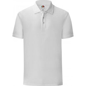 Pánská slim-fit polokošile Iconic Fruit of the Loom s rozparky 180 g/m Barva: Bílá, Velikost: XXL F512