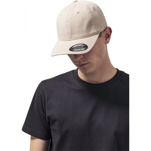 Jemně sepraná bavlněná kšiltovka Flexfit Dad Cap Barva: Khaki, Velikost: S/M